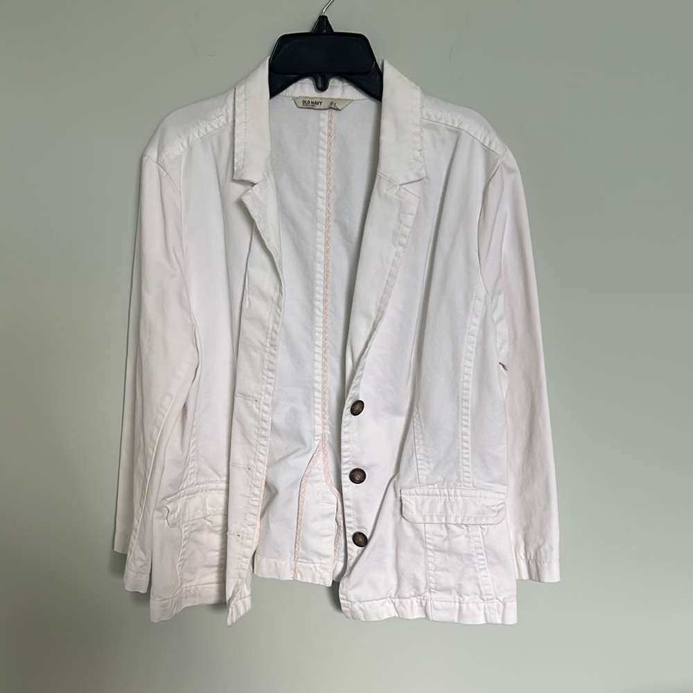 White Casual Men's Jacket